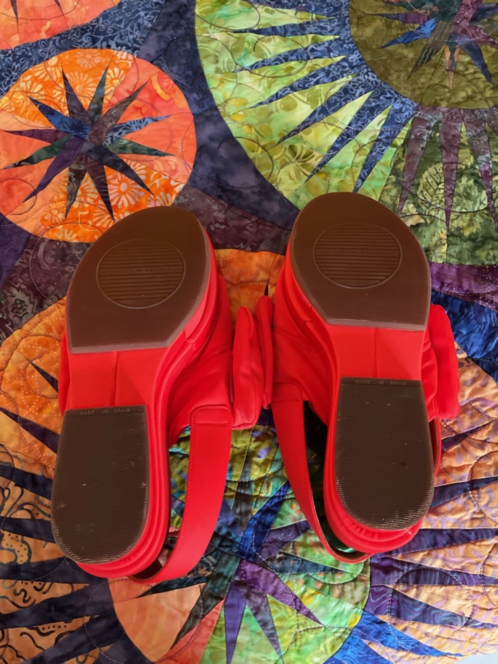 Chie Mihara Red Bow Slingback Sandals - Picture 3 of 5